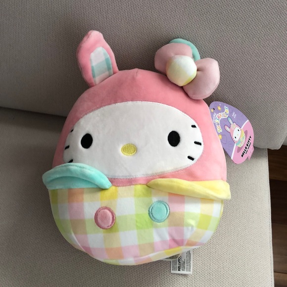 HELLO KITTY SQUISHMALLOW EASTER SPRINGTIME PLUSH 8” NWT - Picture 1 of 8
